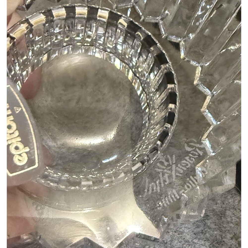 Rosenthal Studio Line Crystal Candle Holder Ribbed Pattern Clear - Picture 4 of 7